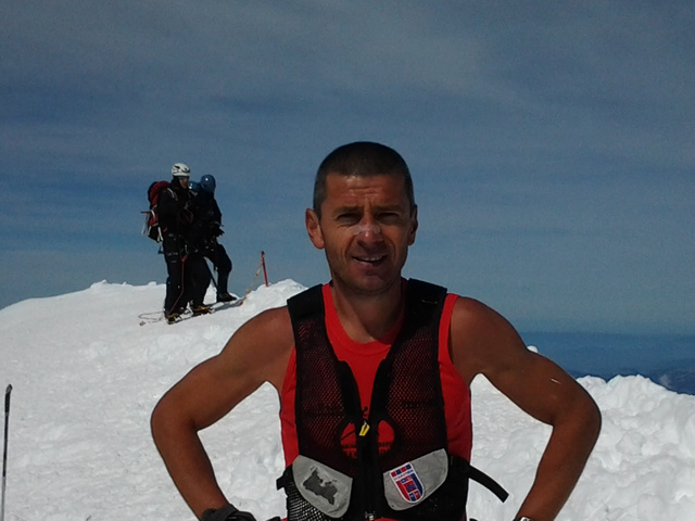 Németh Csaba a Mont Blanc tetején